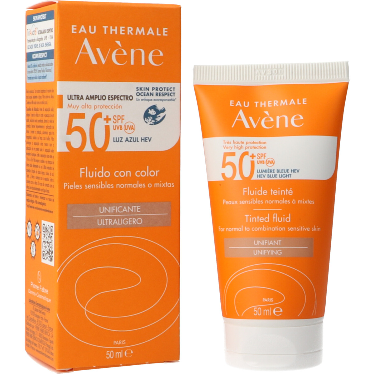 avene_fluido_color_spf50 ضد آفتاب رنگی اون